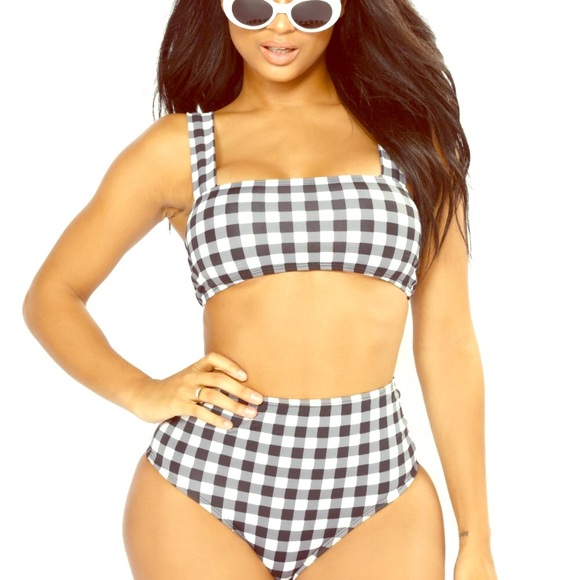 Fashion Nova Other - So Sprung Bikini - Black/White (M)